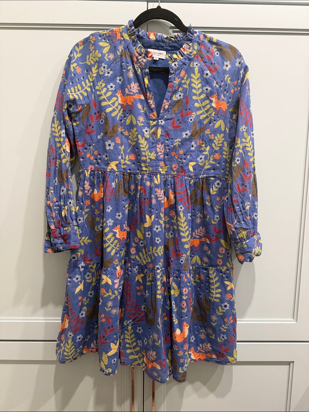 Olivia James Fox print dress